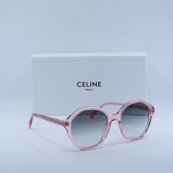 Final Price! Celine CL40201U 72B Sunglasses -Transparent Pink Frame, Grey Lenses - Picture 7 of 9